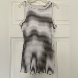 Women’s Striped Black and White Tank Top